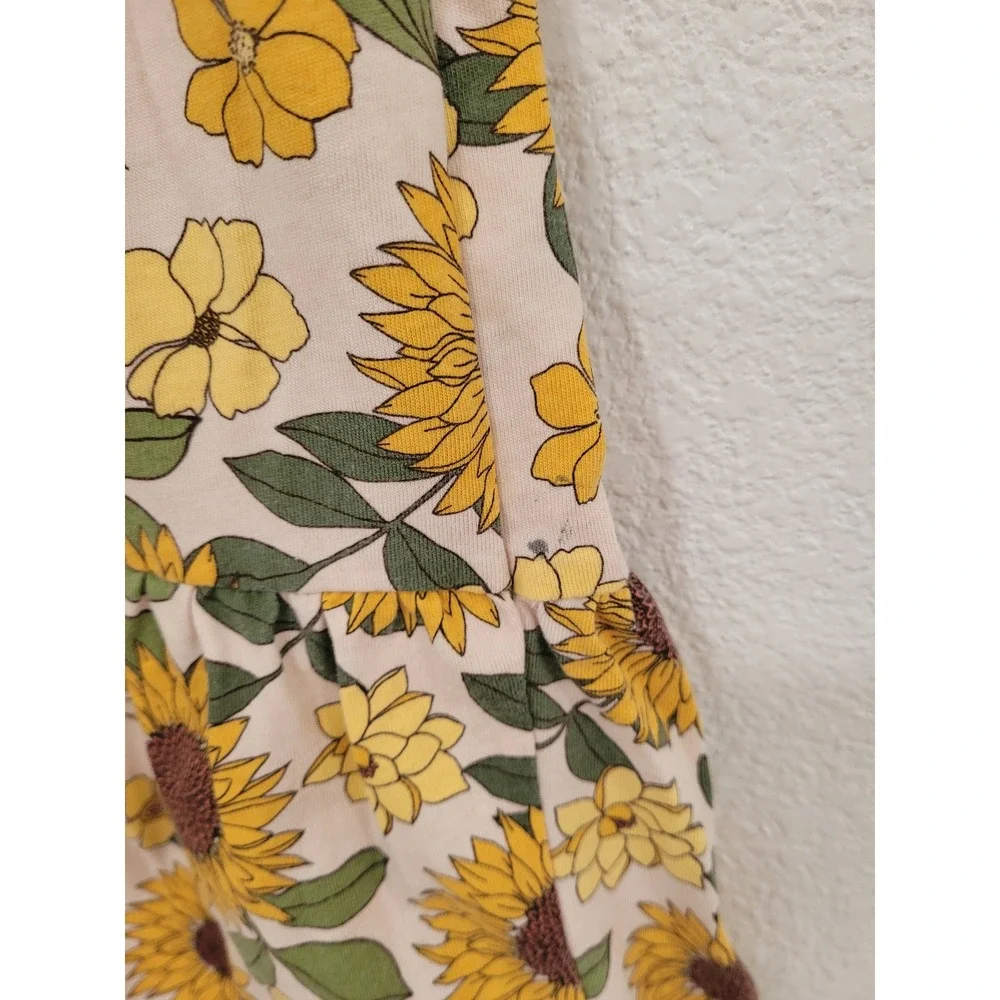 The Children's Place Girls Sunflower‎ Tiered Dress Size Medium 7/8 #5 - Picture 4 of 4